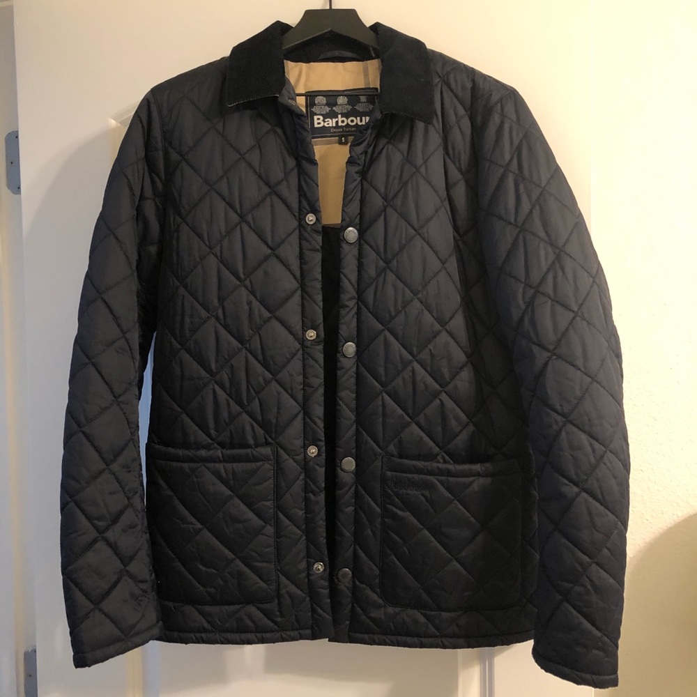 Men’s Navy Quilted Barbour Jacket